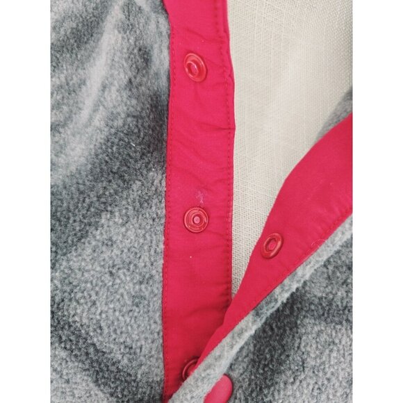 Patagonia Synchilla Pullover Fleece Gray Red Tribal Aztec Mens S Unisex Womens M - Picture 9 of 12